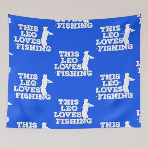 Item preview, This Leo Loves Fishing designed and sold by TheCrazyBear.
