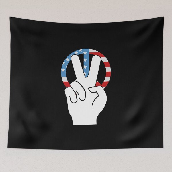 Item preview, Fourth 4th of July American Flag Peace Sign designed and sold by Theparticular.