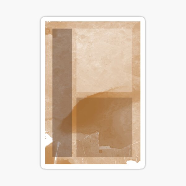 Earth Tone, terracotta abstract art Sticker