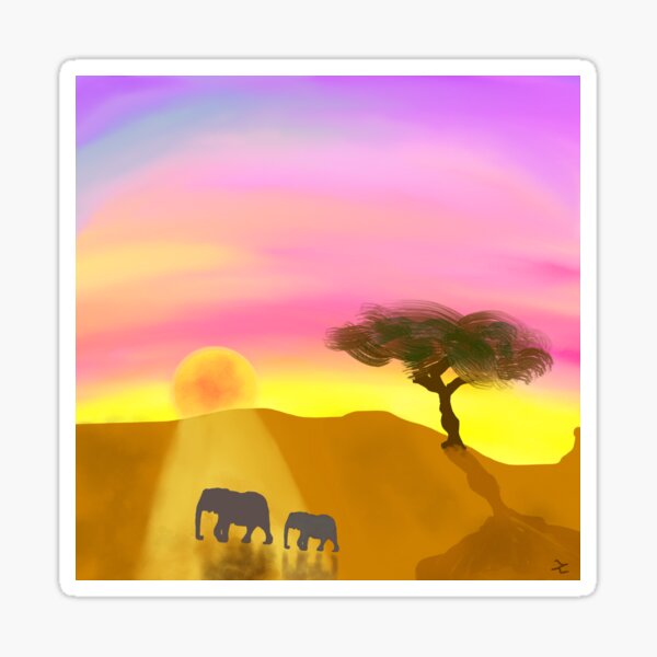 Dreaming of Elephants Sticker
