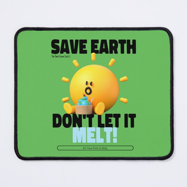 Item preview, Save Earth - Black & Green designed and sold by DarkGreenSoul.