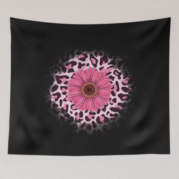 Item preview, Pink Sunflower Leopard designed and sold by HappyLifeCreate.