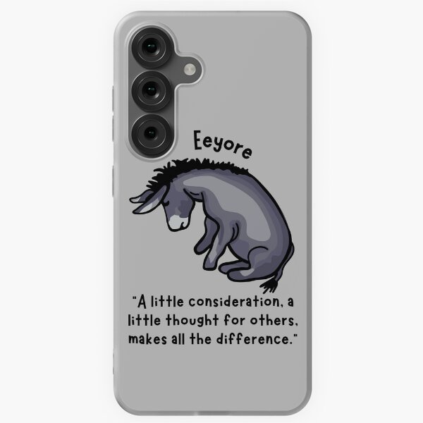 Vista previa del artículo con la obra «Cita de Eeyore sobre la bondad», diseñado y vendido por Unhinged Heather.