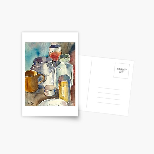 Still Life with Wine Glass Postcard