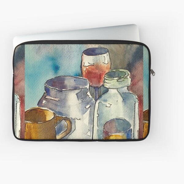 Still Life with Wine Glass Laptop Sleeve