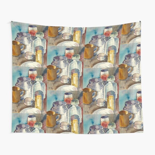 Still Life with Wine Glass Tapestry