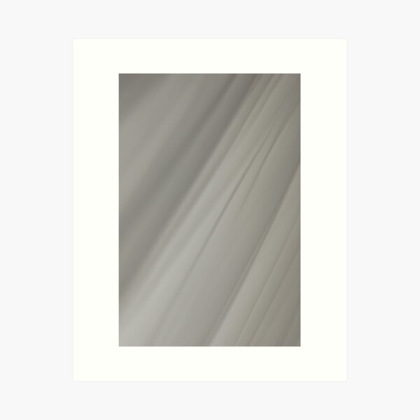 Motion Blur: Neutral Aesthetic Abstract 3 Art Print
