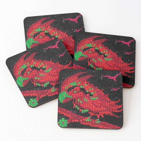 Item preview, Cross Red Bird (Stitched) designed and sold by Ticklish.