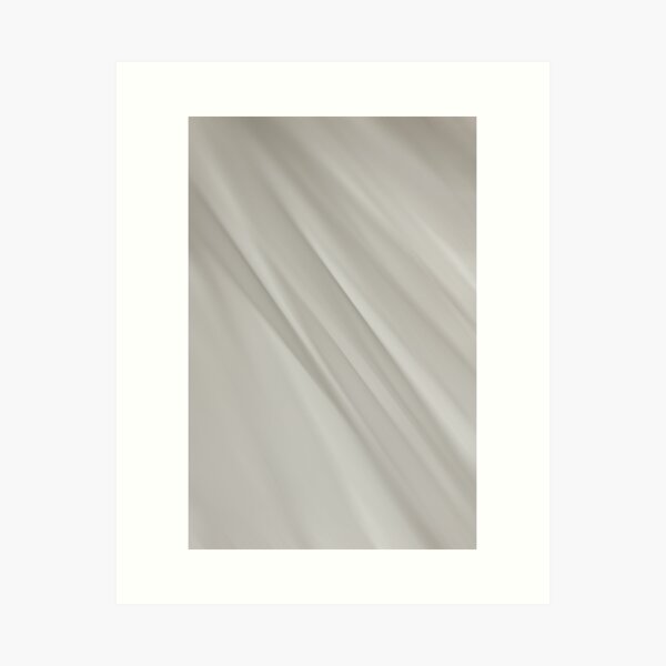 Motion Blur: Neutral Aesthetic Abstract 7 Art Print