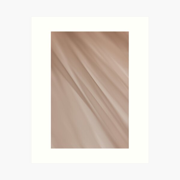 Motion Blur: Neutral Aesthetic Abstract 8 Art Print
