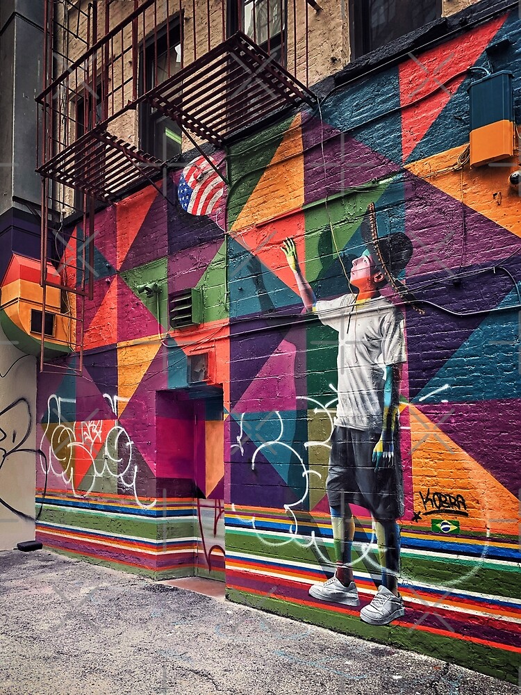 Street Art In Soho New York City Poster By Eleonoraingrid Redbubble   Flat,750x,075,f Pad,750x1000,f8f8f8 