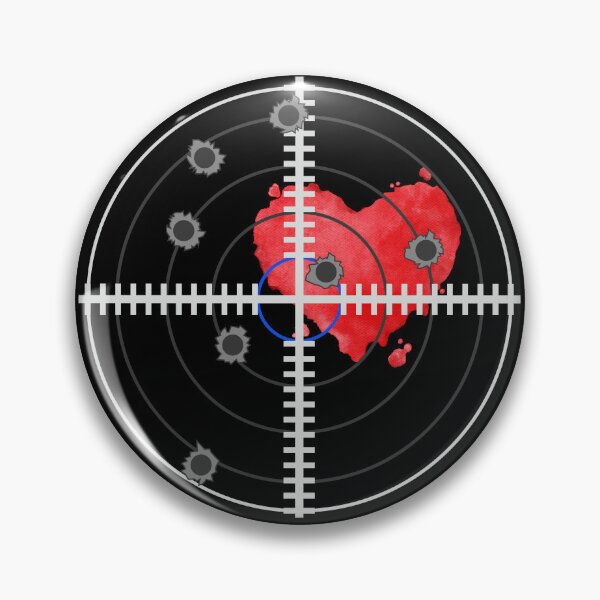 Item preview, Heart in the crosshair. Symbol of falling in love designed and sold by Goliardika-Shop.