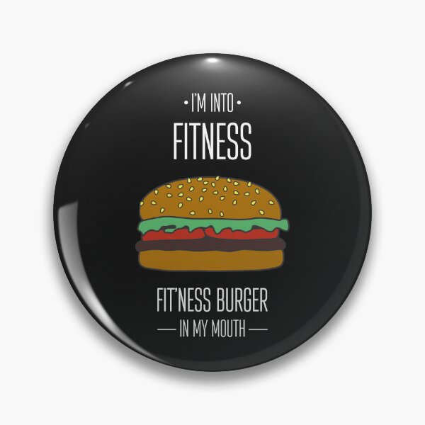 Item preview, I'm into fitness fitness burner in my mouth. Hand drawn burger print designed and sold by Gomolach.