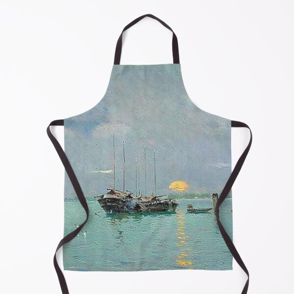 Item preview, Tranquil Waters: Serene Boats at the Pier designed and sold by SweetMySpot.