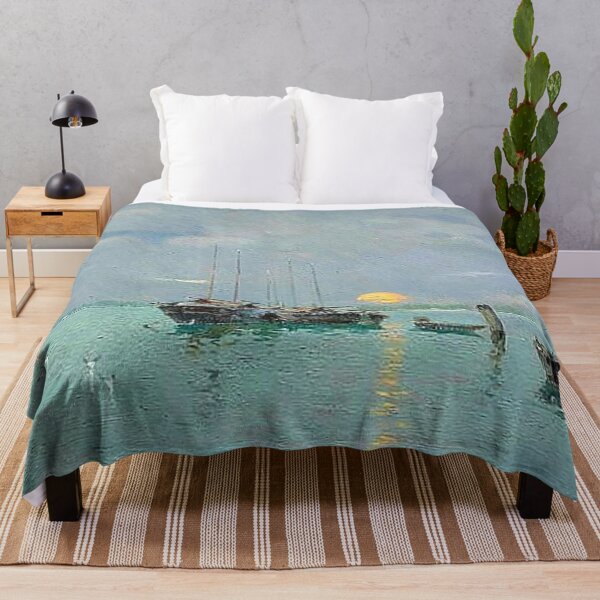 Item preview, Tranquil Waters: Serene Boats at the Pier designed and sold by SweetMySpot.