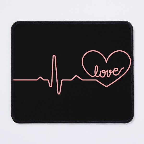 Item preview, Illustration of the heart electrocardiogram neon love line designed and sold by Goliardika-Shop.