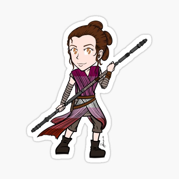 Vista previa del artículo con la obra «Pride Wars - Chibi Staff Girl (Lesbiana)», diseñado y vendido por DarthAstris.