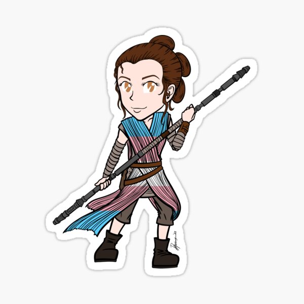 Vista previa del artículo con la obra «Pride Wars - Chibi Staff Girl (Trans)», diseñado y vendido por DarthAstris.