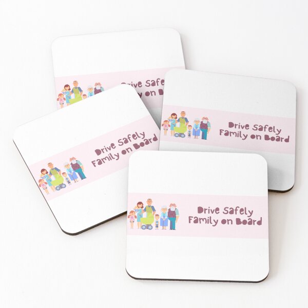 Item preview, Drive Safely Family On Board Car Bumper Artwork designed and sold by LilysDesignShop.