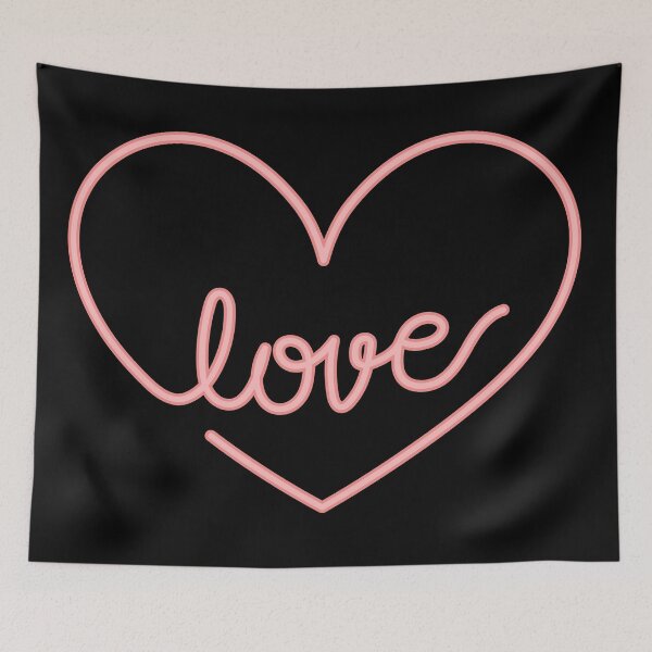 Item preview, Illustration of the heart electrocardiogram neon love line designed and sold by Goliardika-Shop.