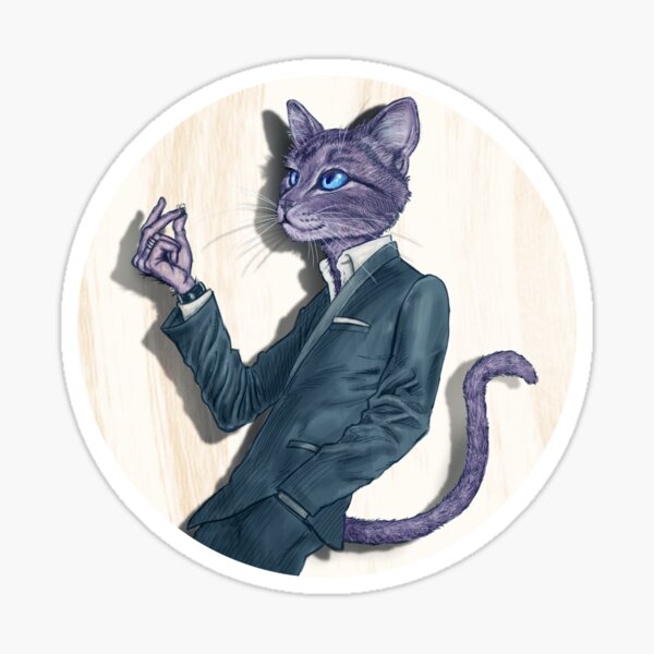 Fly Cat Sticker