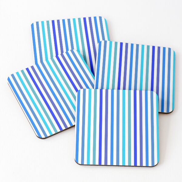 Item preview, Vertical Blue And White Striped designed and sold by TalBright.