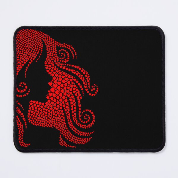 Item preview, Illustration of a girl profile made with many hearts. designed and sold by Goliardika-Shop.