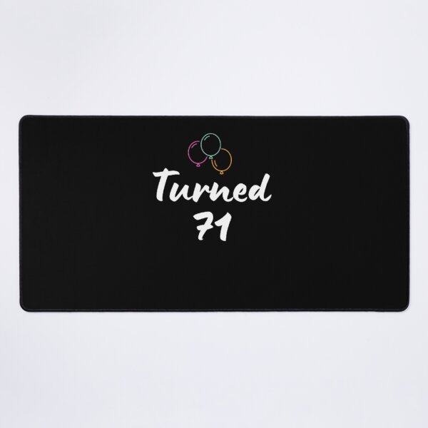 Item preview, Turned 71-simple font-text based-birthday boy/girl-black and white designed and sold by PacePoint.