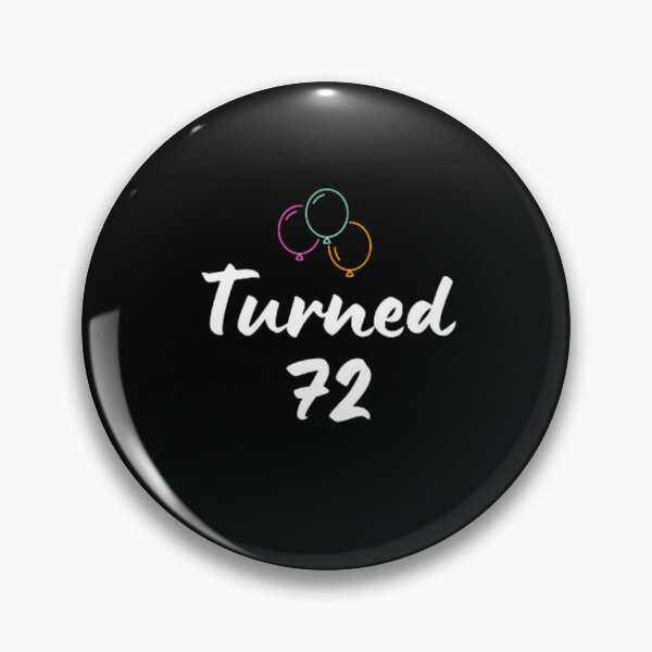 Item preview,  Turned 72-simple font-text based-birthday boy/girl-black and white designed and sold by PacePoint.