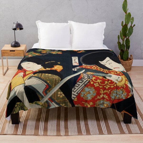 Item preview, vintage traditional japanese painting designed and sold by PuzzleWuzzle.
