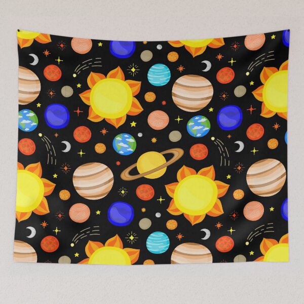 Item preview, Colorful cool planet wallpapers designed and sold by The Love Quill.