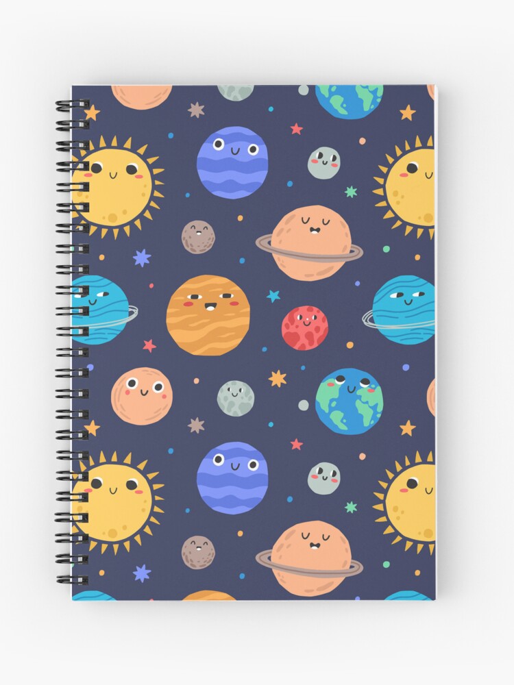 Cuaderno de espiral «Fondos de pantalla coloridos y frescos del planeta para  niños, niñas y niños.» de CorneliusDesign | Redbubble