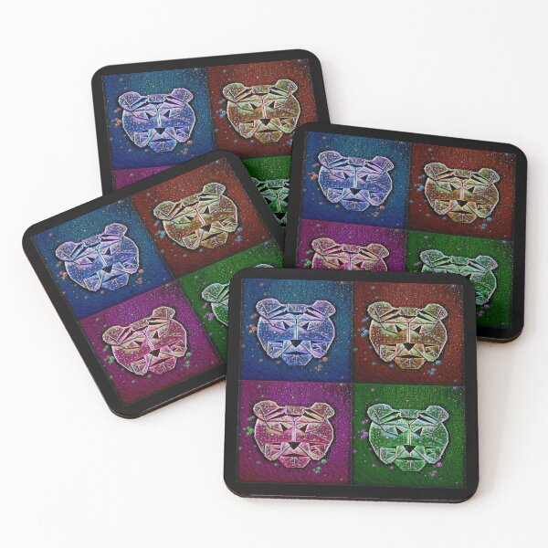 Item preview, Multi-colored origami tiger, pop art designed and sold by Meo Design.
