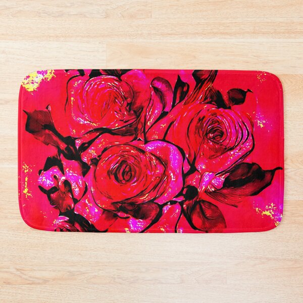 Item preview, Vibrant reds and pink roses designed and sold by PatsIsland.