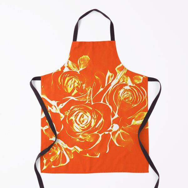Item preview, white roses on orange designed and sold by PatsIsland.
