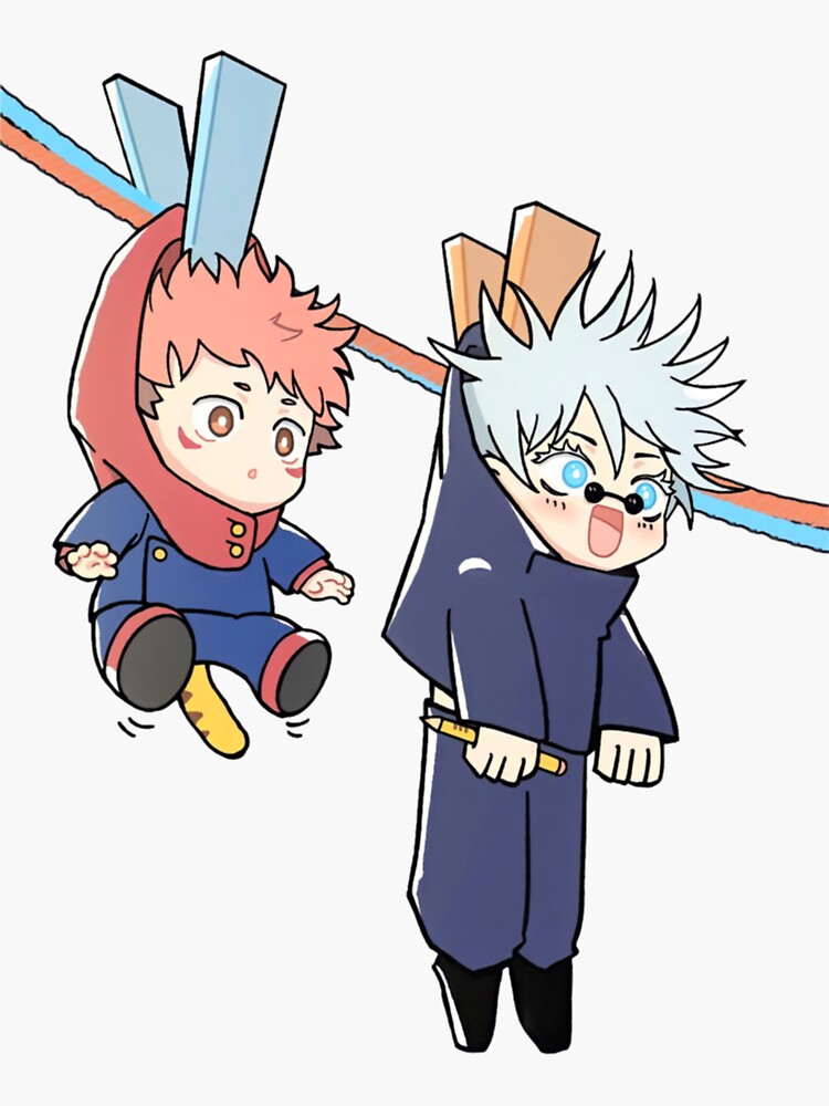 " Jujutsu Kaisen Gojo Satoru Peeker" Sticker by tredingin | Redbubble