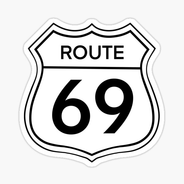 Historic Route US 66 Side Rear Emblem Badge Motor Sport Decals Sticker Chrysler 