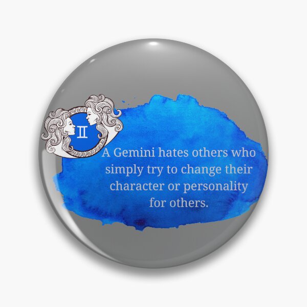 Item preview, Traits of The Gemini - A Gemini hates others who simply try to change their character or personality for others. designed and sold by CatsWCleavers.