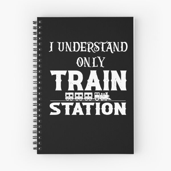 Item preview, I understand only train station | I only understand train station | Denglish saying for fans of the train and German-English sayings designed and sold by Gordenwear.