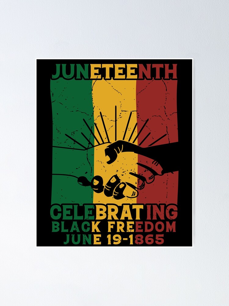 Juneteenth Framed matte paper poster, Black Americans Independence 1865, Black History buying and Freedom, Black Lives Matter