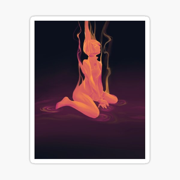 Décoloration Rei (orange) Sticker