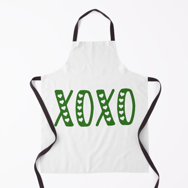 Item preview, Dark green XOXO, Hugs and Kisses with Hearts designed and sold by patterniastudio.