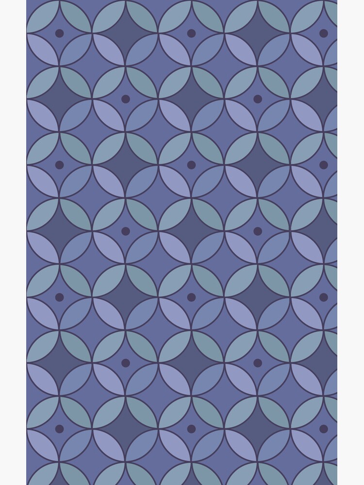 Pretty Purple Pastel Javanese Batik Pattern by ddpvk