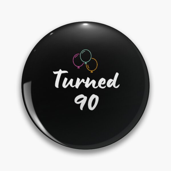 Item preview,  Turned 90-simple font-text based-birthday boy/girl-black and white designed and sold by PacePoint.