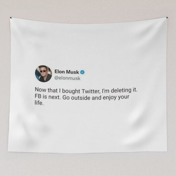 Item preview, Elon Musk Tweet designed and sold by CylinderOfMeat.