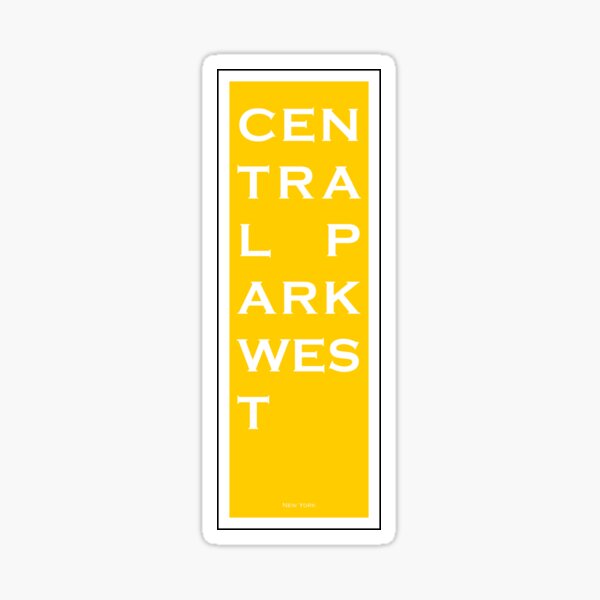 Item preview, Central Park West - New York - Yellow designed and sold by All-Streets.