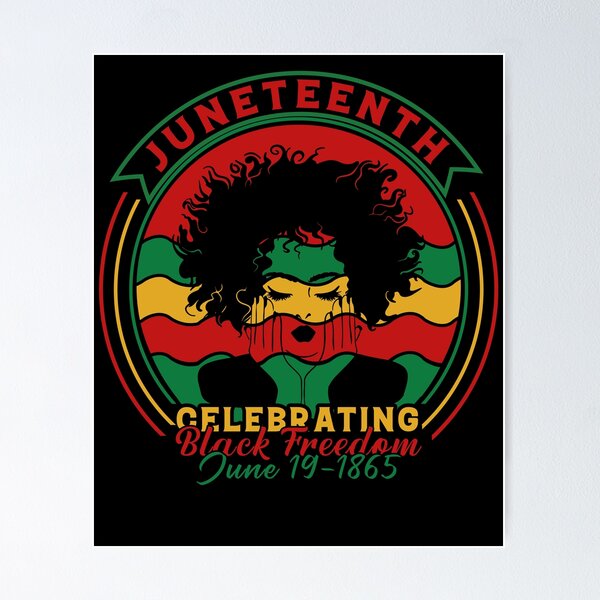 Juneteenth Framed matte paper poster, Black Americans Independence 1865, Black History buying and Freedom, Black Lives Matter