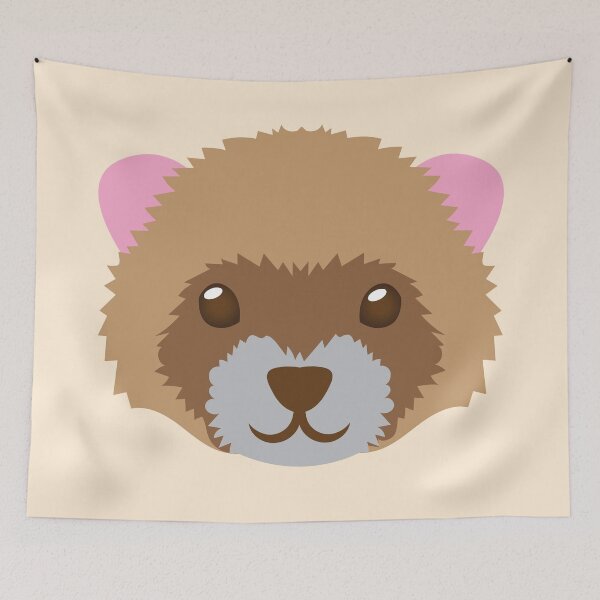 Item preview, Ferret face designed and sold by jazzydevil.