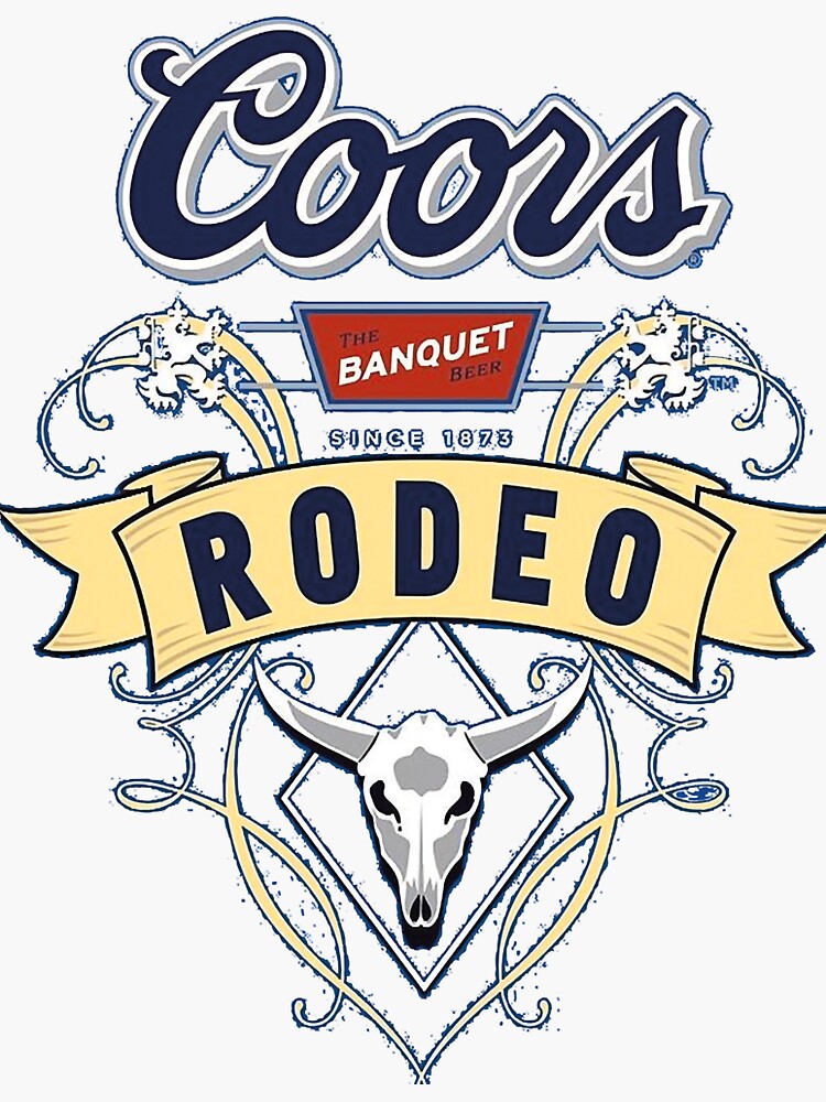 "Coors Banquet Rodeo, Coors Rodeo Colorway" Sticker by colerprmutoc Redbubble
