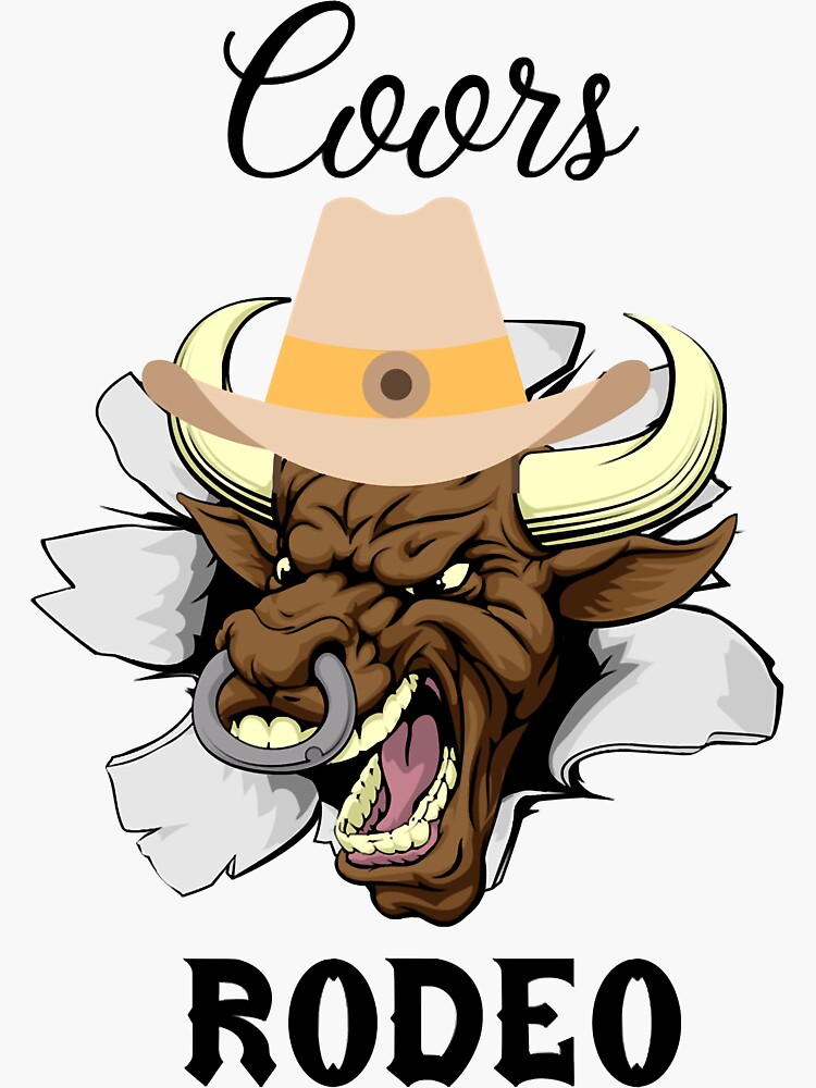 "Coors Banquet Rodeo, Coors Rodeo Colorway" Sticker by colerprmutoc